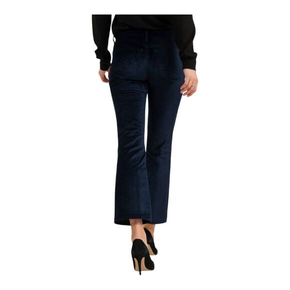 Lucky Brand Mid Rise Ava Crop Mini Boot American Navy Velvet Jeans Pants, 4 - Picture 5 of 15